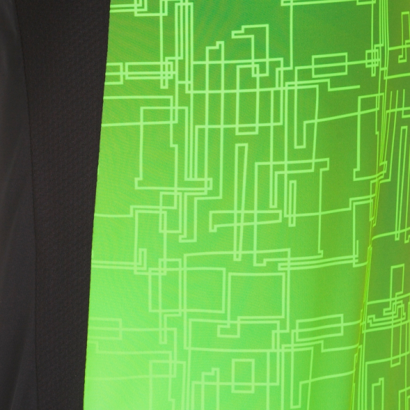 Футболка с коротким рукавом ELITE VIII Черный-зеленый