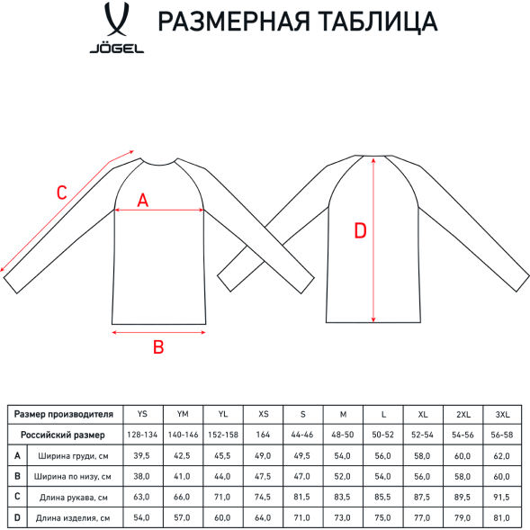 Джемпер тренировочный JÖGEL DIVISION PerFormDRY Pro Training Top, синий