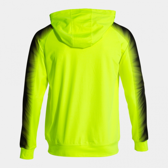 CHAQUETA CON CAPUCHA ELITE XI AMARILLO FLUOR NEGRO