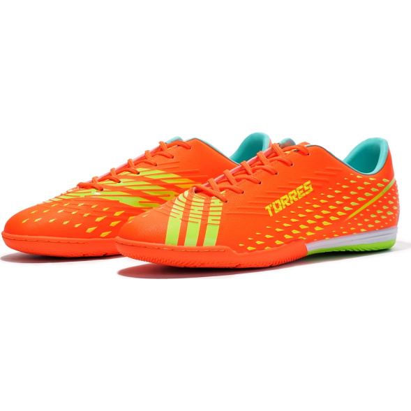 Бутсы зальные подростковые TORRES RAYO-J, TS134234-856-37, р.37, оранжево-жёлтый
