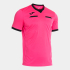 Футболка судейская JOMA CAMISETA MANGA CORTA REFEREE ROSA FLUOR NEGRO
