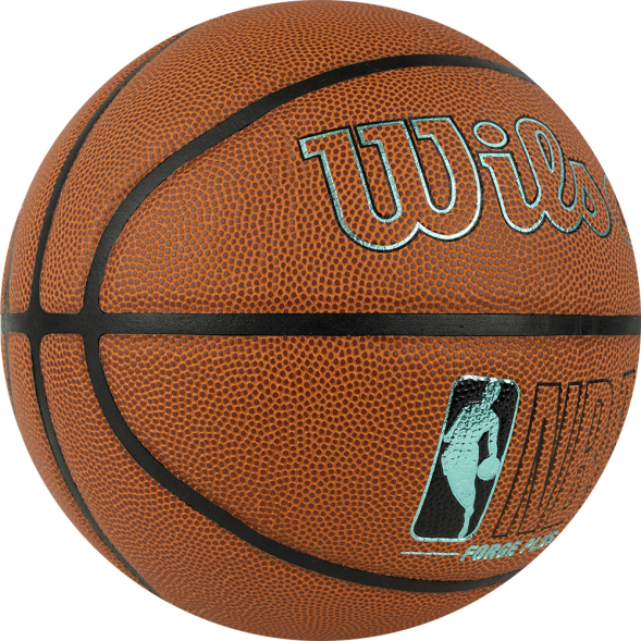 Мяч баск. WILSON NBA Forge Plus Eco BSKT, WZ2010901XB7, р.7, PU, бутиловая камера, коричневый