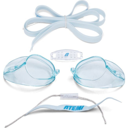 Очки для плавания Atemi Classic Racing,силикон , Цвет:голубой, CCR1BE