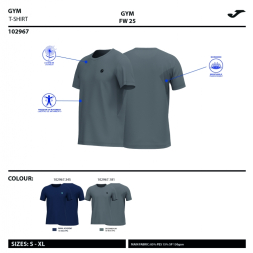 CAMISETA MANGA CORTA INDOOR GYM MARINO