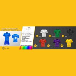  Футбольная форма ЭКИПО WEB Синий цвет