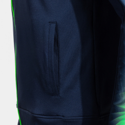 CHAQUETA CON CAPUCHA ELITE XI MARINO VERDE FLUOR