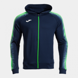 CHAQUETA CON CAPUCHA ELITE XI MARINO VERDE FLUOR