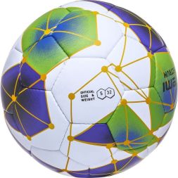 Мяч футбольный ATEMI SPECTRUM, микрофибра, бел/син/зел, р.5, р/ш, окруж 68-70