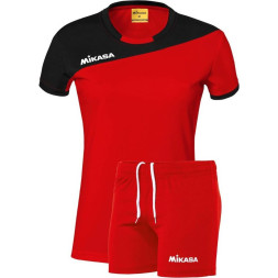Форма волейб. жен. MIKASA MT375-03-XL, р. XL, 90% полиэстер 10% эластан, красный