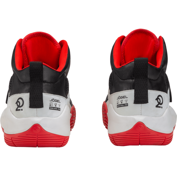 БЕЗ УПАКОВКИ Кроссовки баскетбольные JÖGEL Launch MID, White/black/red