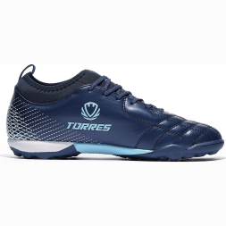 Бутсы футбольные (многошиповки) подростковые TORRES BOLA-J, TS2342310-372-37, р.37,с носком, синий