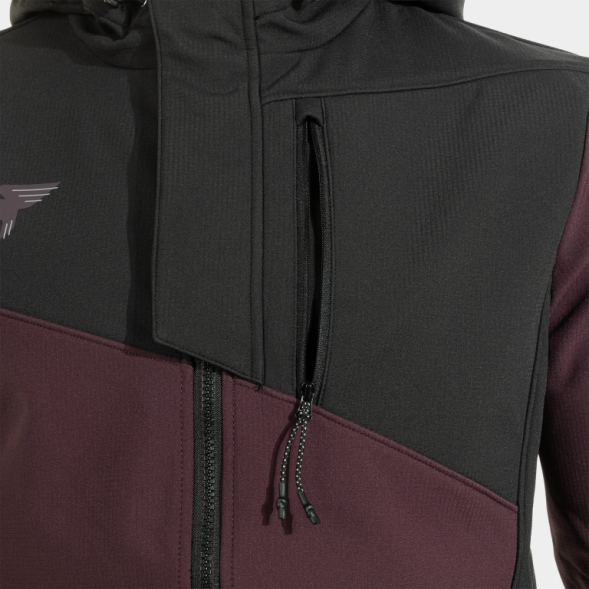 SOFT SHELL EXPLORER BURDEOS NEGRO