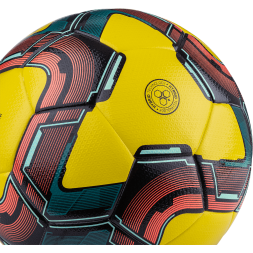 Мяч футзальный JÖGEL Inspire №4, желтый/черный/красный
