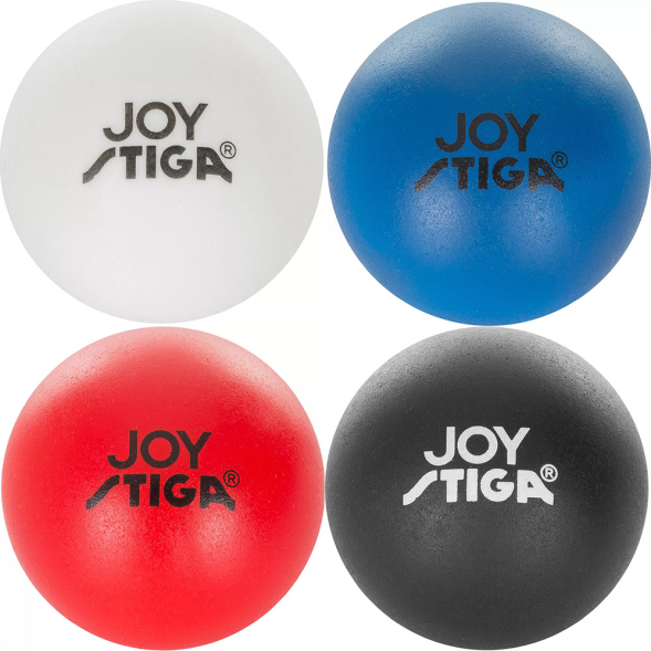 Мяч для наст. тенниса Stiga Joy, 1110-5240-04, диам. 40+мм, пластик, упак. 4 шт, мультиколор