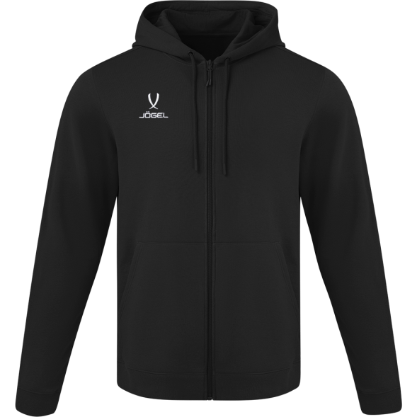 Флисовое худи на молнии JÖGEL ESSENTIAL Cotton Fleece FZ Hoodie, черный, детский