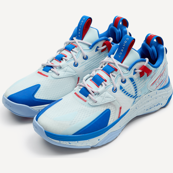 Кроссовки баскетбольные JÖGEL Contest, голубой/красный