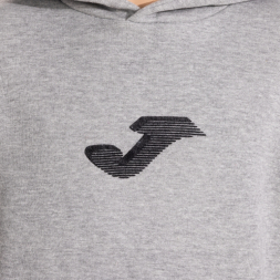 SUDADERA CON CAPUCHA LION GRIS MELANGE