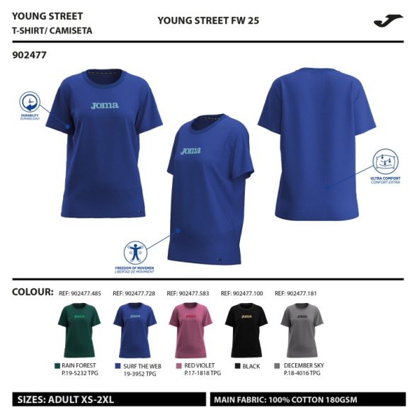 CAMISETA MANGA CORTA U-TRIBE NEGRO