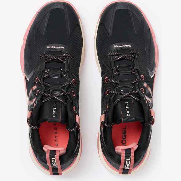 Кроссовки баскетбольные JÖGEL Contest, черный/розовый