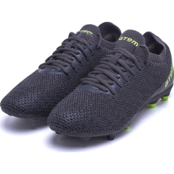 Бутсы футбольные ATEMI, SBA-003 MSR KIDS, цв. серый/ ярко-салатовый (28)