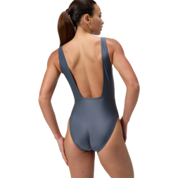 Купальник SPEEDO Logo Square Back Swimsuit, 8-00521216038, р.30 (рос.42), cеро-бирюзовый