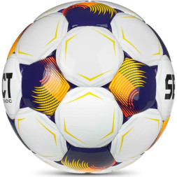 Мяч футб. SELECT Diamond V26, 0855371010, р.5, FIFA Basic, 32п, ТПУ, руч.сш, бело-оранж-фиолет