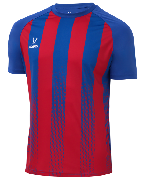 Футболка игровая JOGEL Camp Striped Jersey, красный/синий, детский