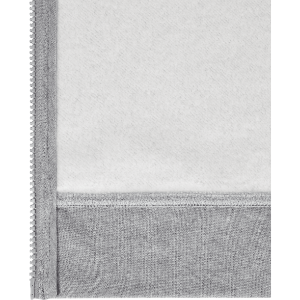 Флисовое худи на молнии JÖGEL ESSENTIAL Cotton Fleece FZ Hoodie, серый меланж