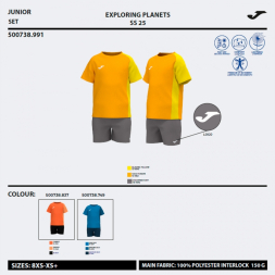 SET KIDS CAMP NARANJA GRIS