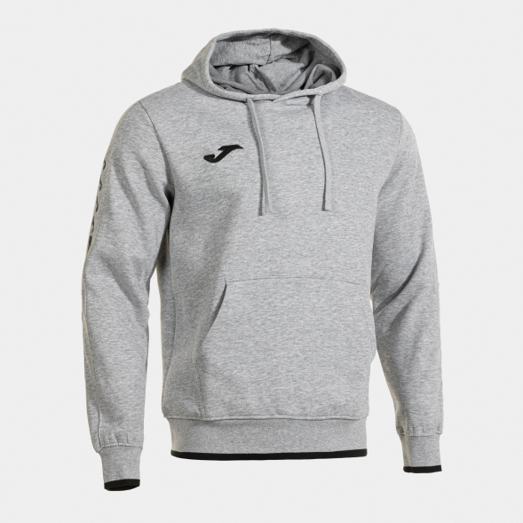 SUDADERA CON CAPUCHA OLIMPIADA GRIS MELANGE