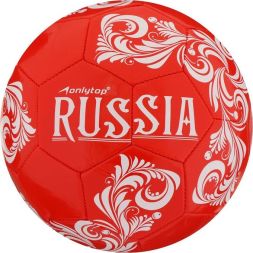 Мяч футбольный ONLYTOP RUSSIA, PVC, машинная сшивка, 32 панели, р. 5