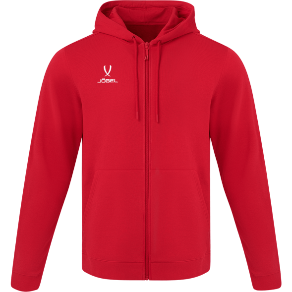 Флисовое худи на молнии JÖGEL ESSENTIAL Cotton Fleece FZ Hoodie, красный, детский