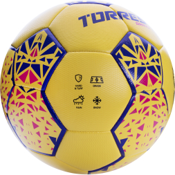 СЦ*Мяч футб. TORRES Bravo-3, F324113, р.3, ПУ, 4 сл, 32 п, гибрид.сшивка, желтый