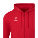 Флисовое худи на молнии JÖGEL ESSENTIAL Cotton Fleece FZ Hoodie, красный