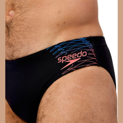 Плавки SPEEDO Medley Logo 7сm Brief, 8-0973918964, р.28 (рос.44), нейлон, эластан.черный