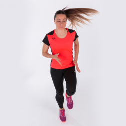 Футболка с коротким рукавом RECORD II Коралловый-черный