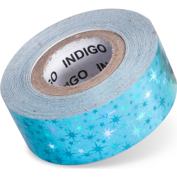 Обмотка для гимнастического обруча INDIGO Stars IN380-LB, 20мм*14м, голубой
