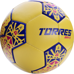 СЦ*Мяч футб. TORRES Bravo-5, F324115, р.5, ПУ, 4 сл, 32 п, гибрид.сшивка, желтый