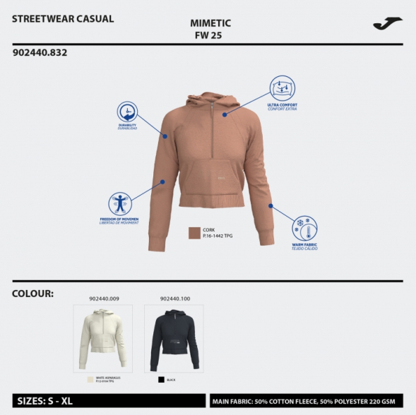 SUDADERA CON CAPUCHA MIMETIC NEGRO