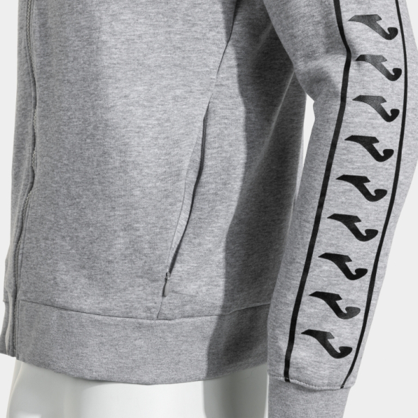 CHAQUETA CON CAPUCHA HEROIC GRIS NEGRO