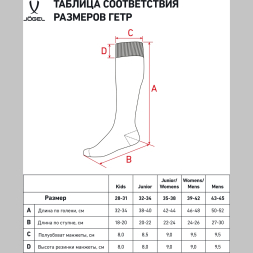 Гетры футбольные JÖGEL Match Socks, голубой