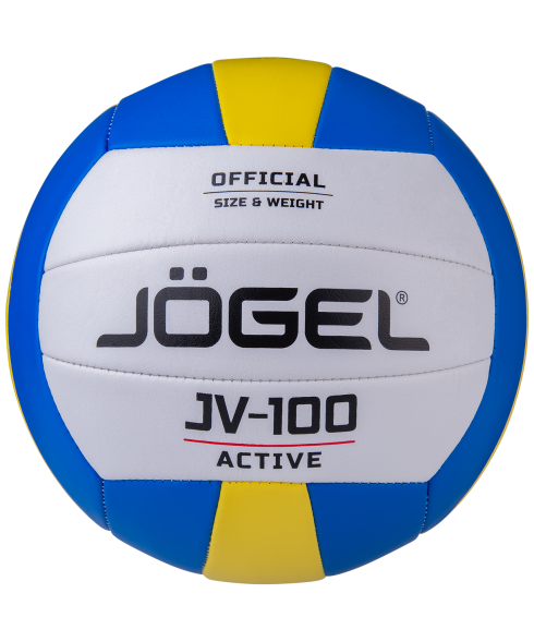 Мяч волейбольный JOGEL JV-100, синий/желтый