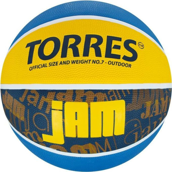 Мяч баскетбольный TORRES Jam, B02047, размер 7