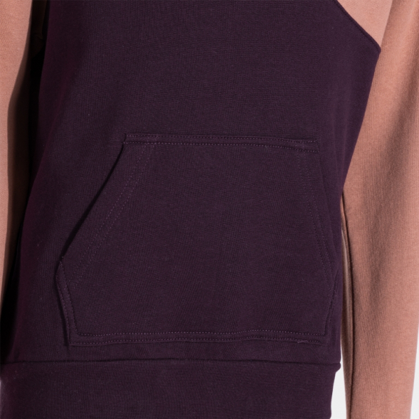 SUDADERA CON CAPUCHA PARK CAMEL BURDEOS