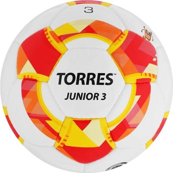 Мяч футбольный TORRES Junior-3, PU, ручная сшивка, 32 панели, размер 3