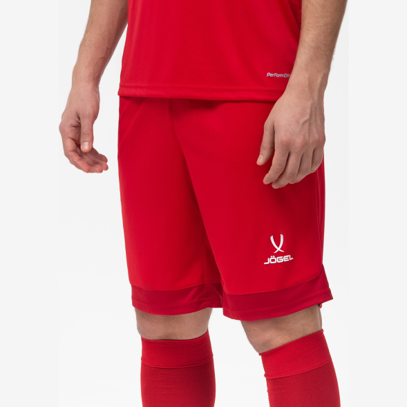 Шорты игровые JÖGEL DIVISION PerFormDRY Union Shorts, красный/темно-красный/белый