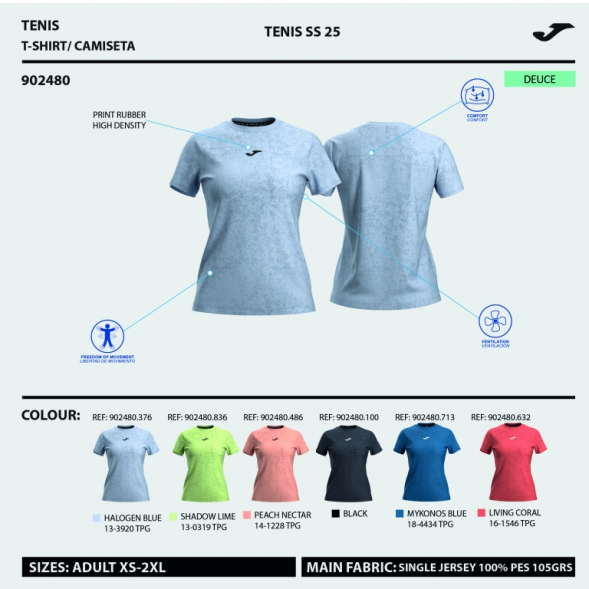 CAMISETA MANGA CORTA CHALLENGE AZUL