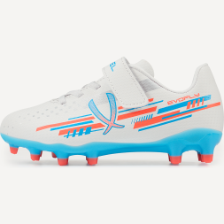 Бутсы футбольные JÖGEL Evofly FG Talant White/blue, детский