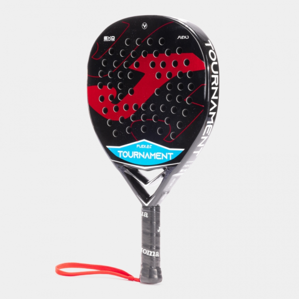 PALA DE PÁDEL TOURNAMENT FLEX NEGRO ROJO