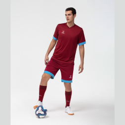 Шорты игровые JÖGEL DIVISION PerFormDRY Union Shorts, гранатовый/голубой/белый